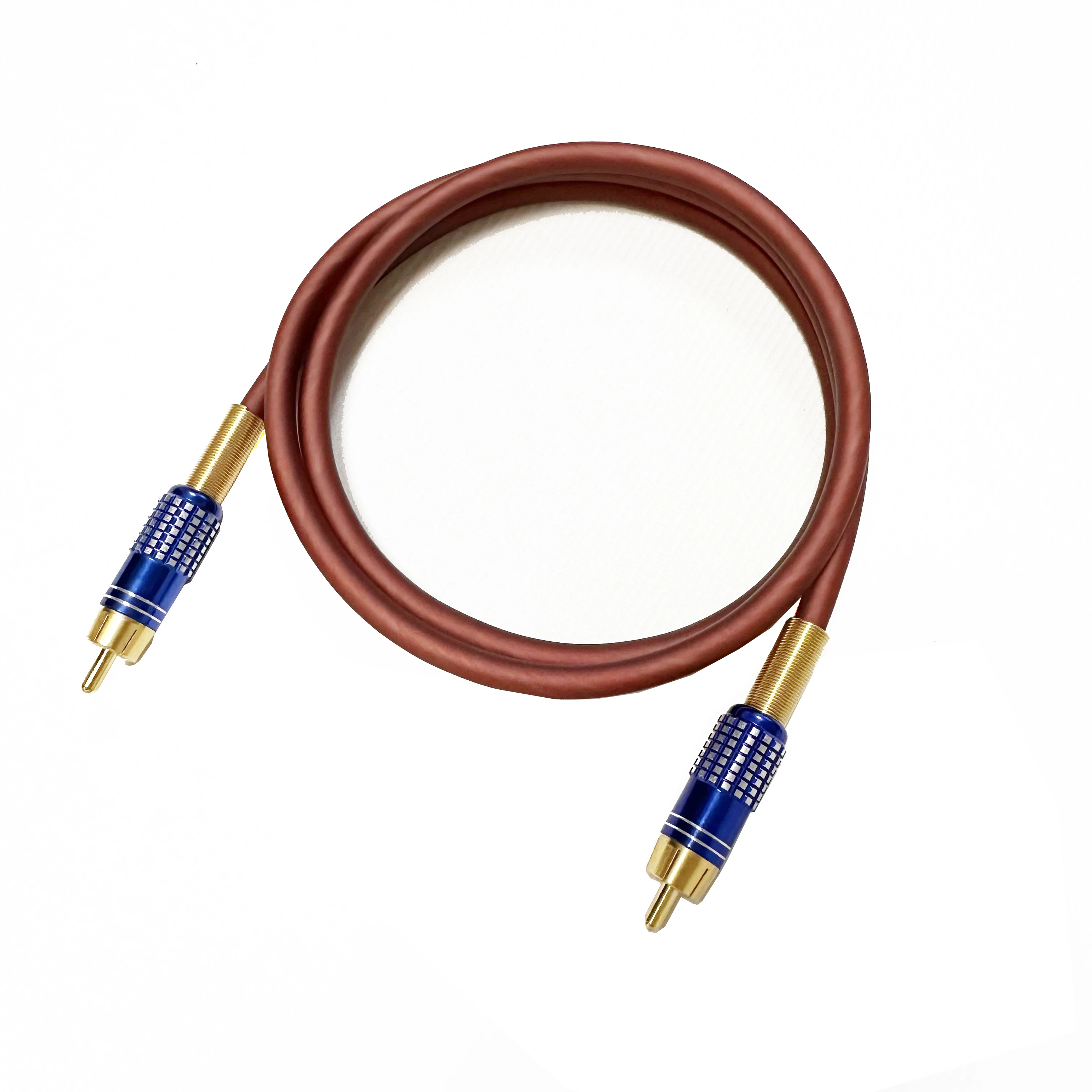 Cyfrowy kabel audio RCA, 1RCA męski na 1RCA męski, kabel do subwoofera w nylonowym oplocie, kabel wideo RCA do subwoofera. — zdjęcie produktu 4