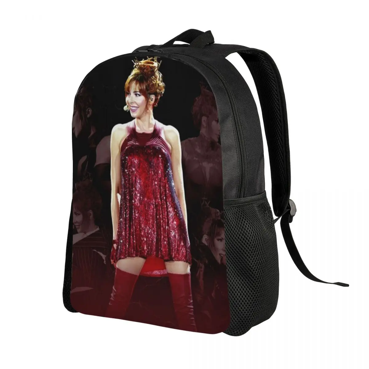 Mylene Farmer Backpacks for Men Women Waterproof School College French Singer Bag Printing Bookbags