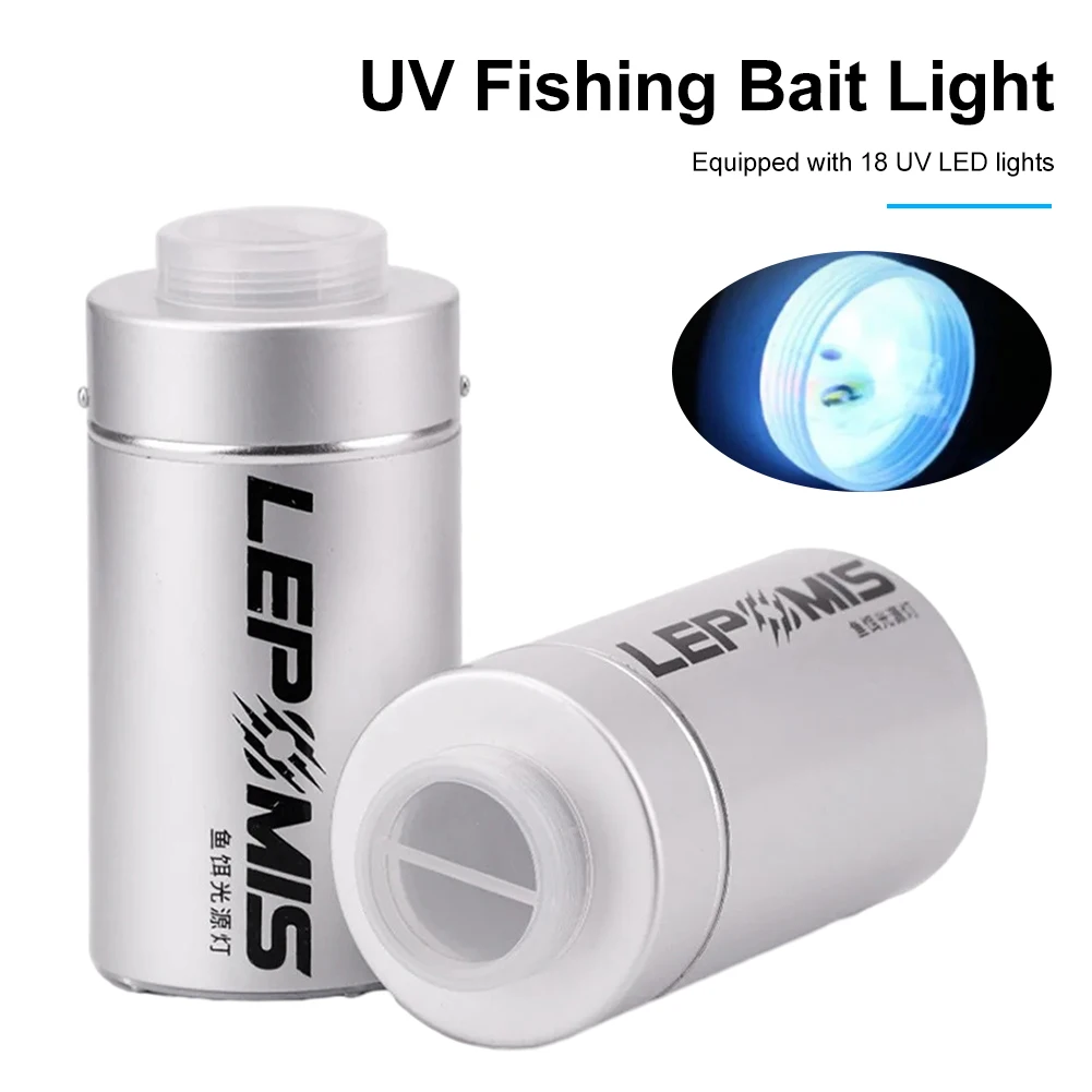 Plantilla de pesca con encendedor UV, cebo suave, luz LED Flash que brilla en la oscuridad, funciona con pilas, aparejos de pesca, luz de calamar