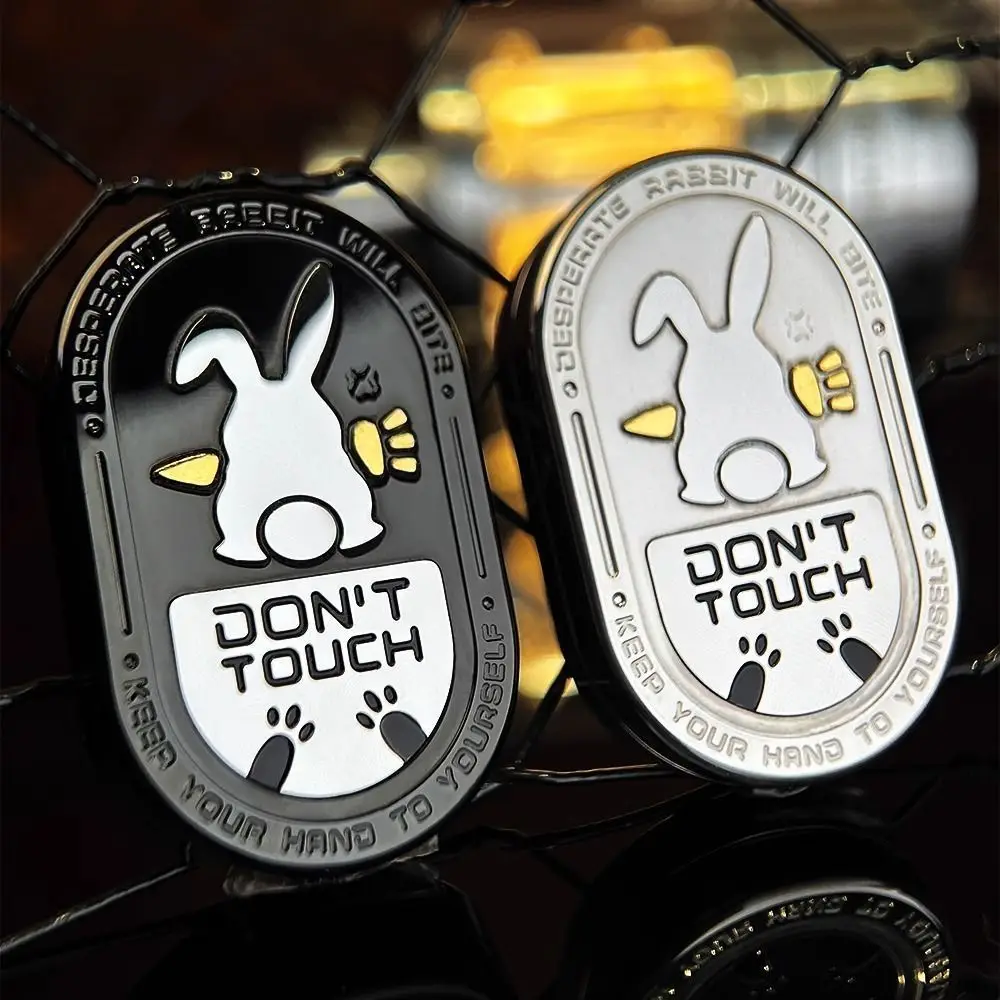 

Rabbit Rhythm Push Card Mechanical MOT The same decompression toy Grumpy EDC Metal Rotating decompression Ding Ding