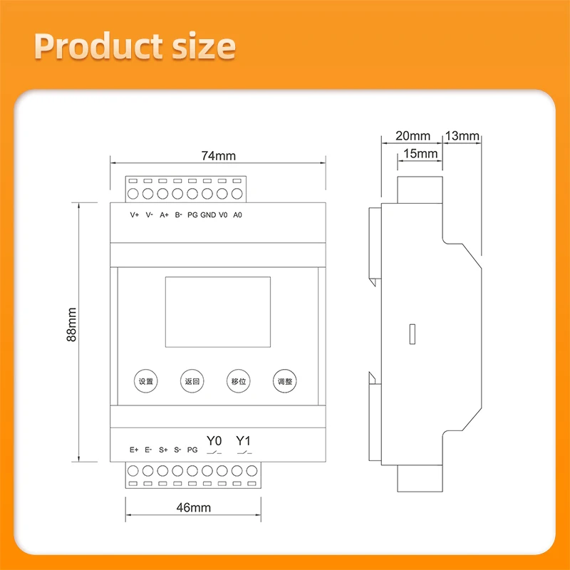 Ring force Load Cell Sensor with Transmitter,Analog output 4-20mA 0-10V Test Tension and Compression,Amplifier,Stainless Steel