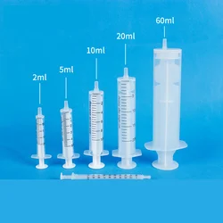 10PCS Disposable Plastic Syringe Use With Syringe Filter 1ml/2.5ml/3ml/5ml/10ml/20ml Plastic Sample Extractor Injector