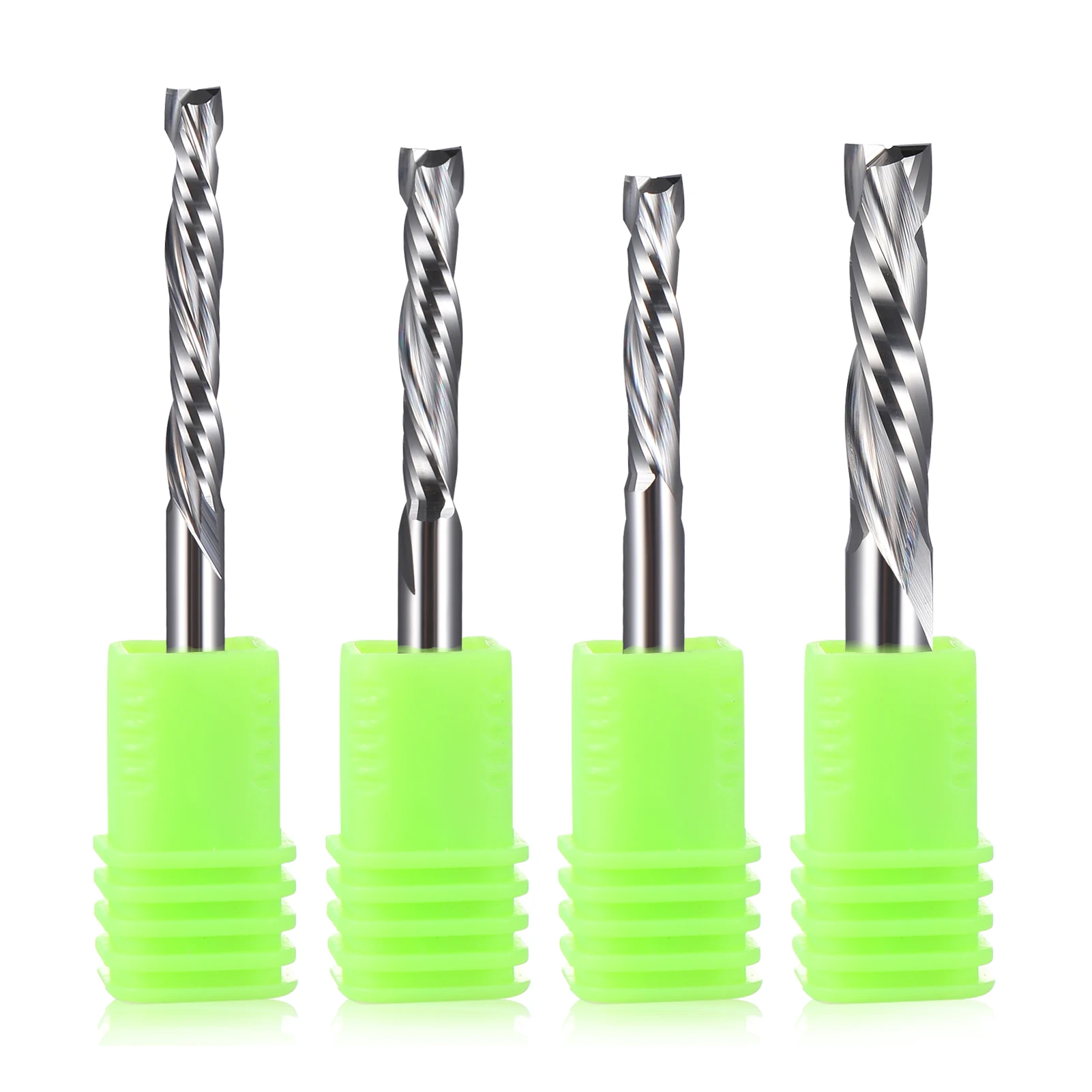 5Pcs 3.175/4/5/6/8/10mm Up & Down Cut Two Flutes CNC Router End mill 2F Compression Wood Tungsten Milling Cutter Tool Bit