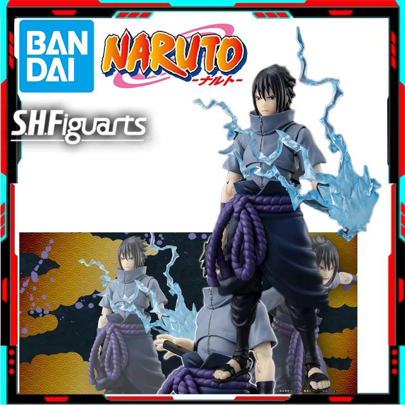

Оригинальная коллекционная фигурка Bandai S.H.Figuarts NARUTO Sasuke Uchiha Solitary Shinobi, аниме-модель, игрушка, подарок