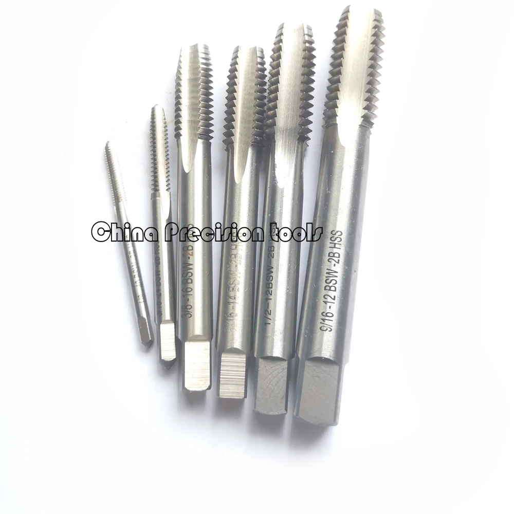 Right hand HSS Whitworth thread tap screw thread taps BSW 1/8 5/32 3/16 1/4 5/16 3/8 7/16 1/2 9/16 5/8 3/4 7/8 bsw1 1\