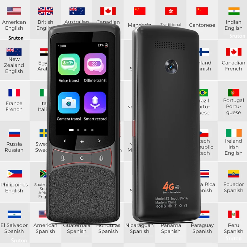 4G Global 134 Voice Translator Pen 10 Offline Languages Translation with Camera MIFI Function Real Time Translator For Learning