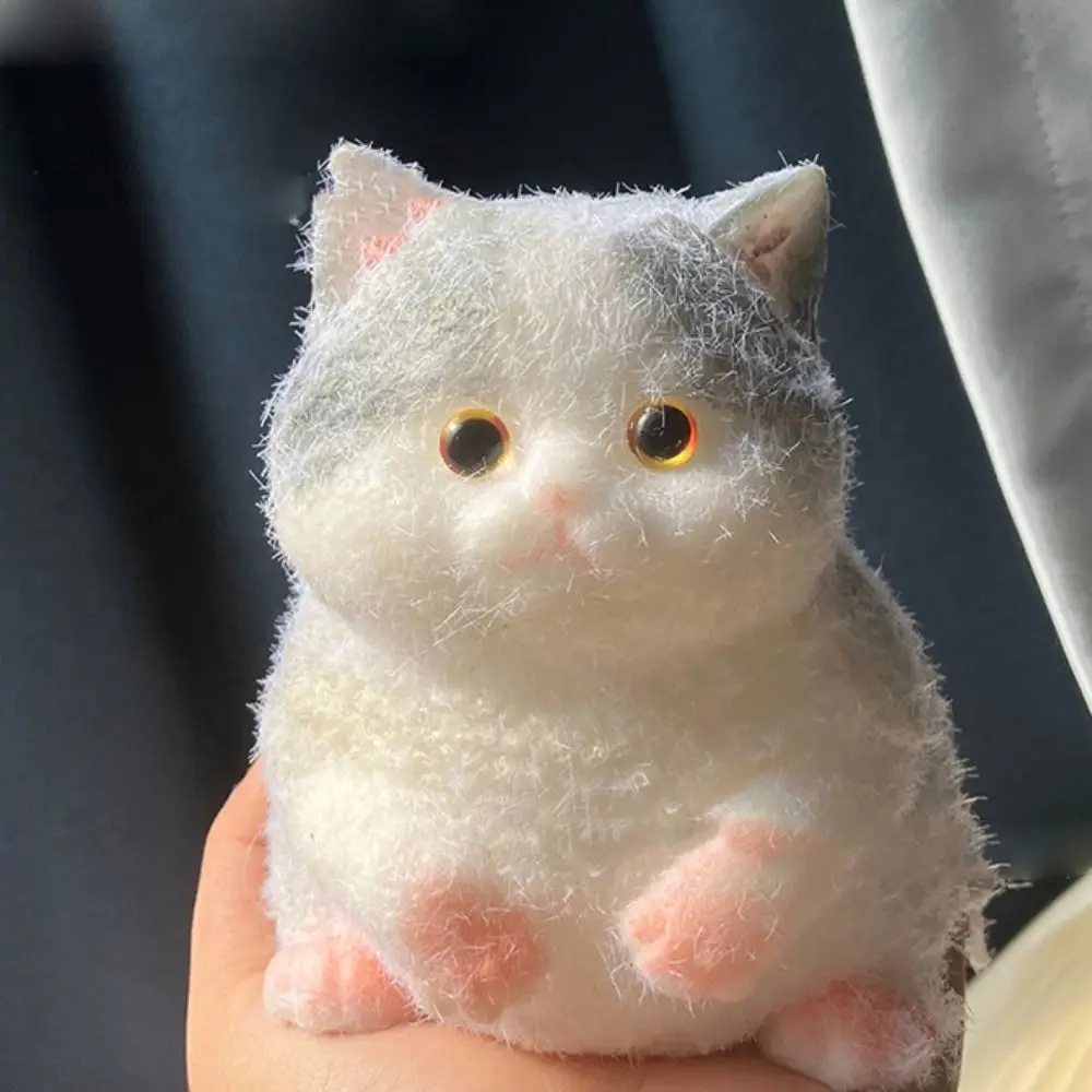 Mignon rebond lent gros chat poupée presser jouet Animal coloré Simulation chat presser jouets dessin animé doux chat Fidget jouet pour les enfants