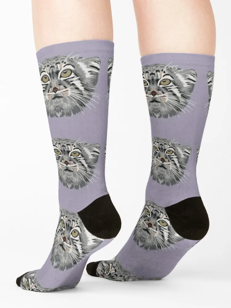 Pallas Cat Face Socks cycling ankle Man Socks Women's