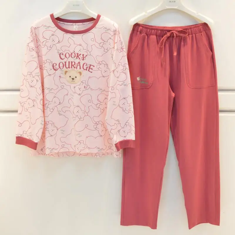 pigiama-a-maniche-lunghe-in-puro-cotone-per-coppie-collezione-autunno-2026-abbigliamento-da-casa-confortevole-moda-giovanile-per-uomo-e-donna-con-stampe-a-tema-cartone-animato