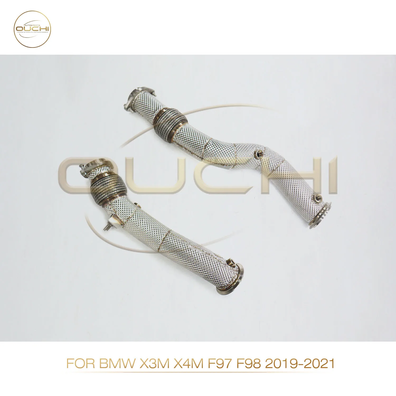 

OUCHI Downpipe for BMW X3M X4M 2019-2021 F97 F98 Catless Pipe Remove OPF Aggressive Sound & More Horsepower
