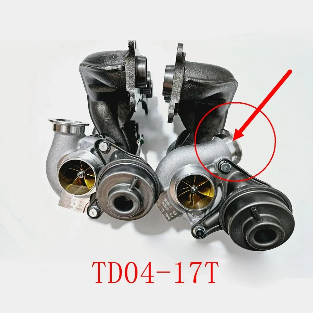 For BMW N54 3.0T Engine Twin Turbo Turbocharger TD04-17T TD04-19T Retrofit Upgrade Forged Blade Increased Size