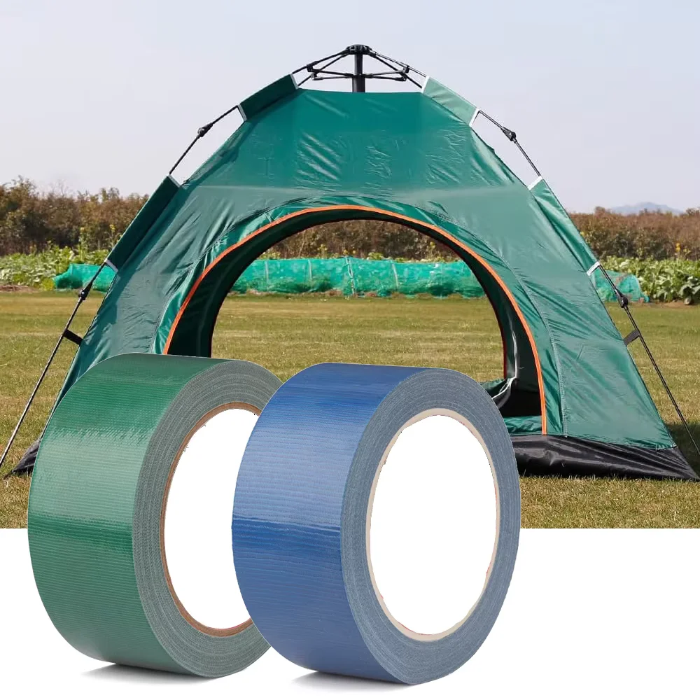 Fita de Reparo para Barracas de Camping 4.8cmx10M, Fita de Tecido Impermeável com Adesivo Forte para Barracas, Barcos, Coberturas de RV, Toldos e Guarda-chuvas - Ferramenta Essencial para Atividades ao Ar Livre