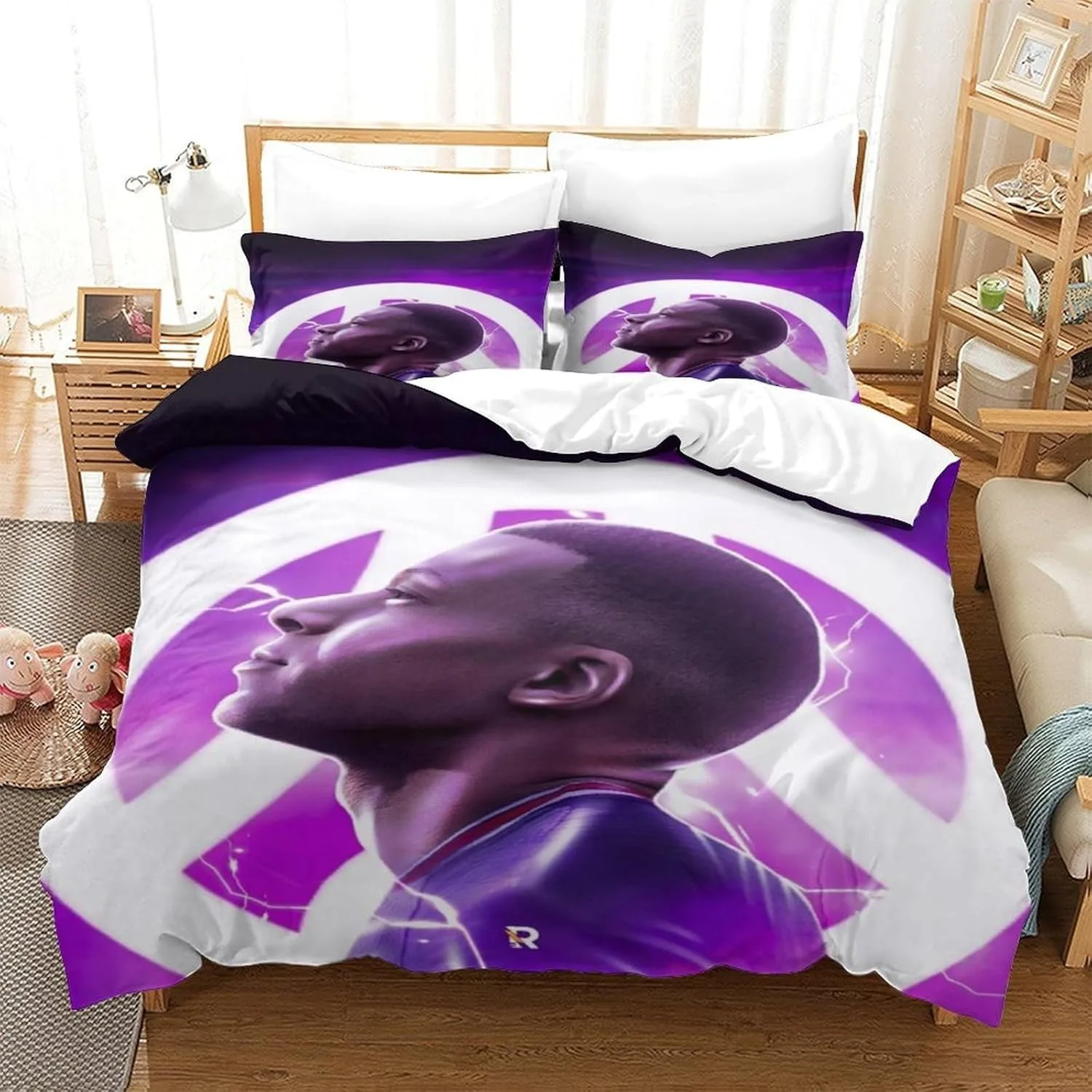 Kylian Mbappé Bedding Sets Comforter Quilt Bed Cover Duvet Cover Pillow Case Sets Kids Adult Size Home Textiles