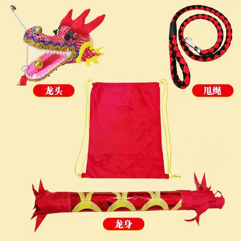 8 Meters Phoenix Pattern Chinese Dragon Dance Ribbon With Head New Year Christmas Celebration At School Festival Performance