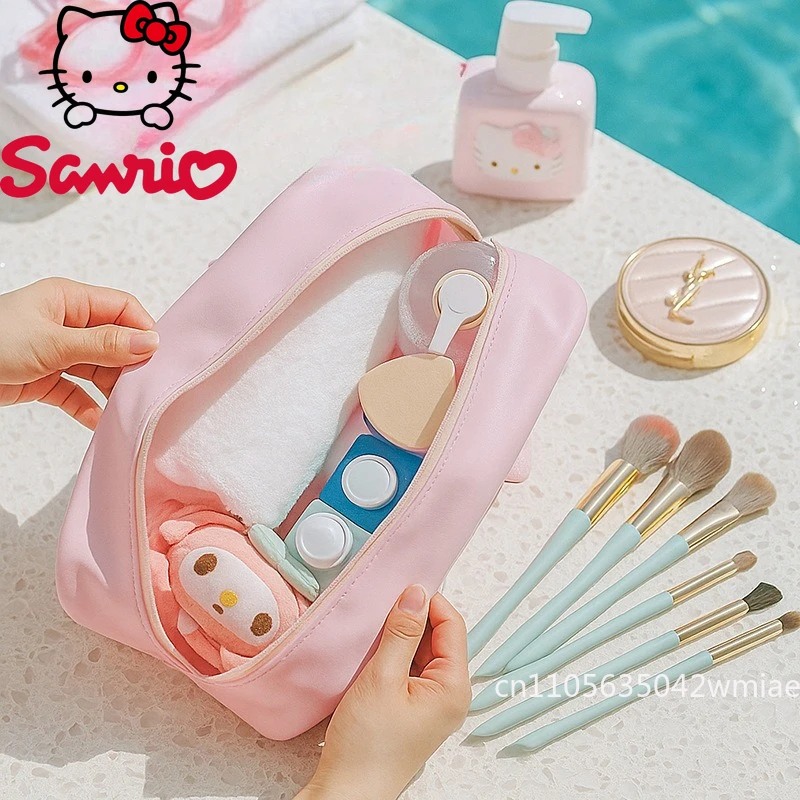  New Handheld Makeup Bag Fashion High Quality Transparent Storage Bag Cartoon Versatile Large Capacity Travel Storage Bag