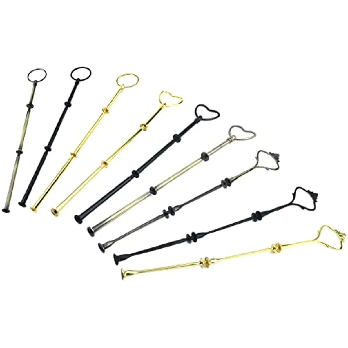 

3 Tier Crown Cake Stand Fruit Plate Handle Fitting Hardware Rod Stand Holder For Wedding Party Making Cupcake Platter Serving