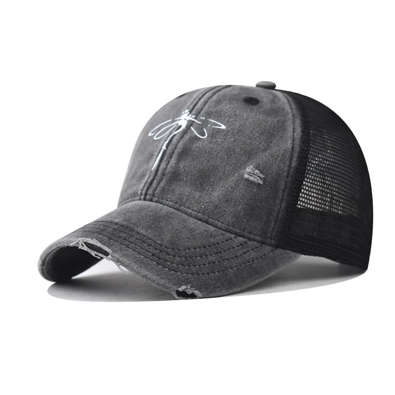 

Vintage Washed Cotton Distressed Mesh Cap Baseball Cap Golf Suitable for Men and Women