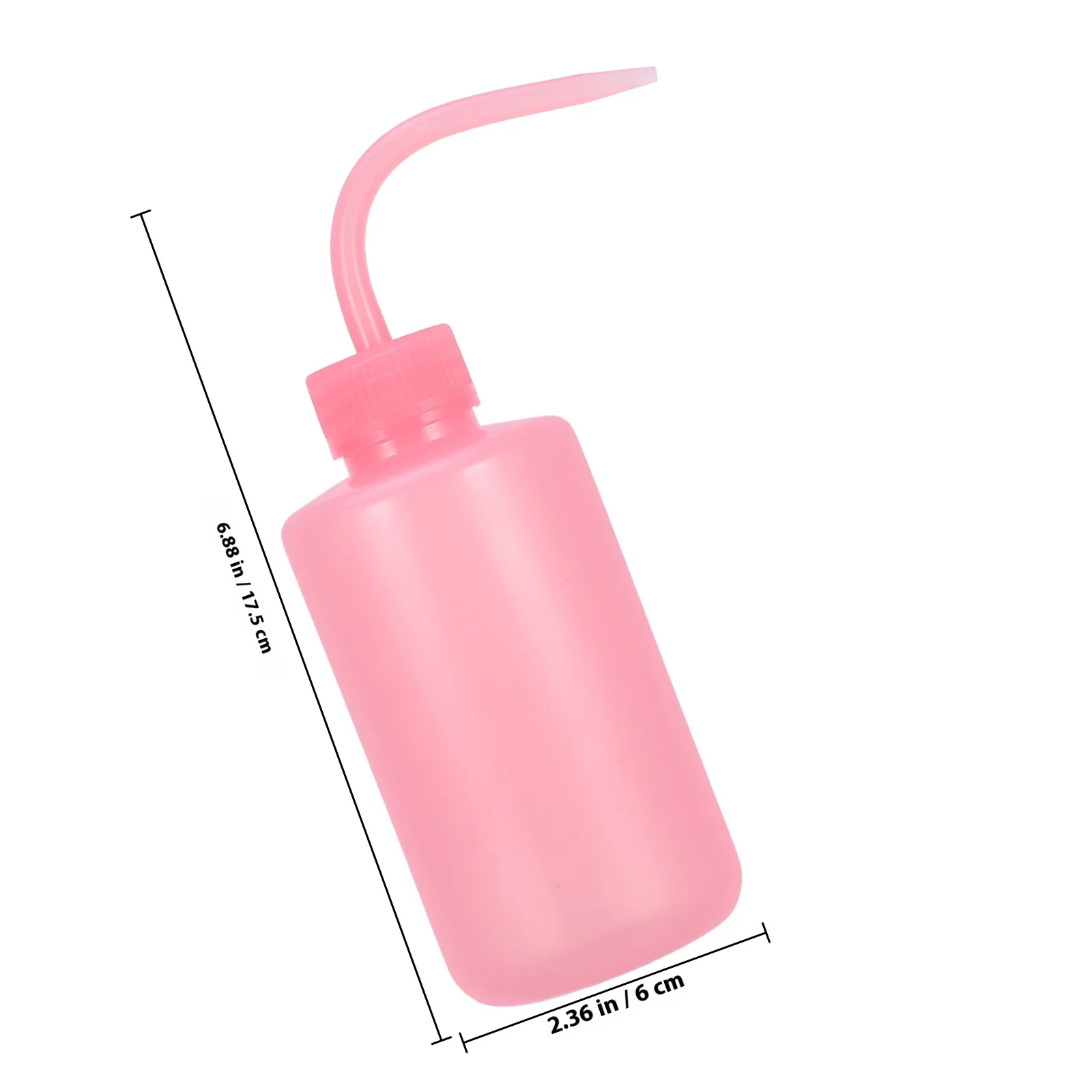 4 bouteilles de lavage pour tatouages, capacité de 250 ml, bouteille d'eau portable à presser, facile à utiliser, bouteille de nettoyage pour artistes, bec courbé