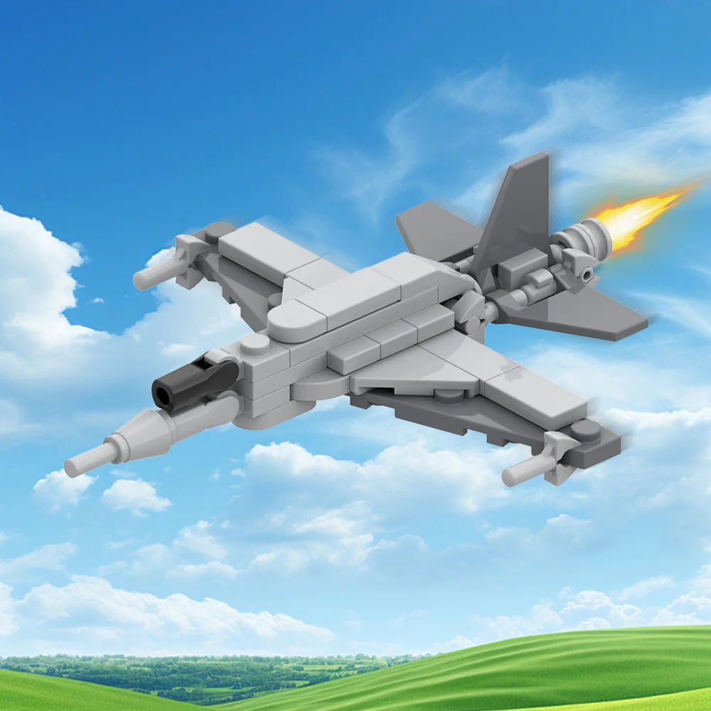 

MOC Mini Fighter Jet Building Blocks Military Equipment Car Toy Children's Birthday Gift