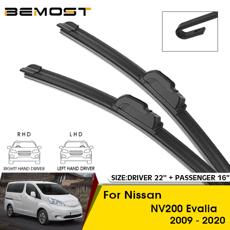 Car Wiper Blades For Nissan NV200 Evalia 2009-2020 Windshield Windscreen Front Window Blades 22