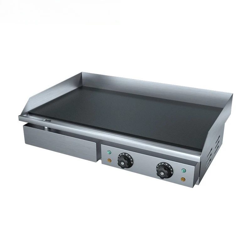 Commercial Extended Large Electric Griddle For Cold Noodle Squid Hand Grab Pancake Street Food Cooking Machine