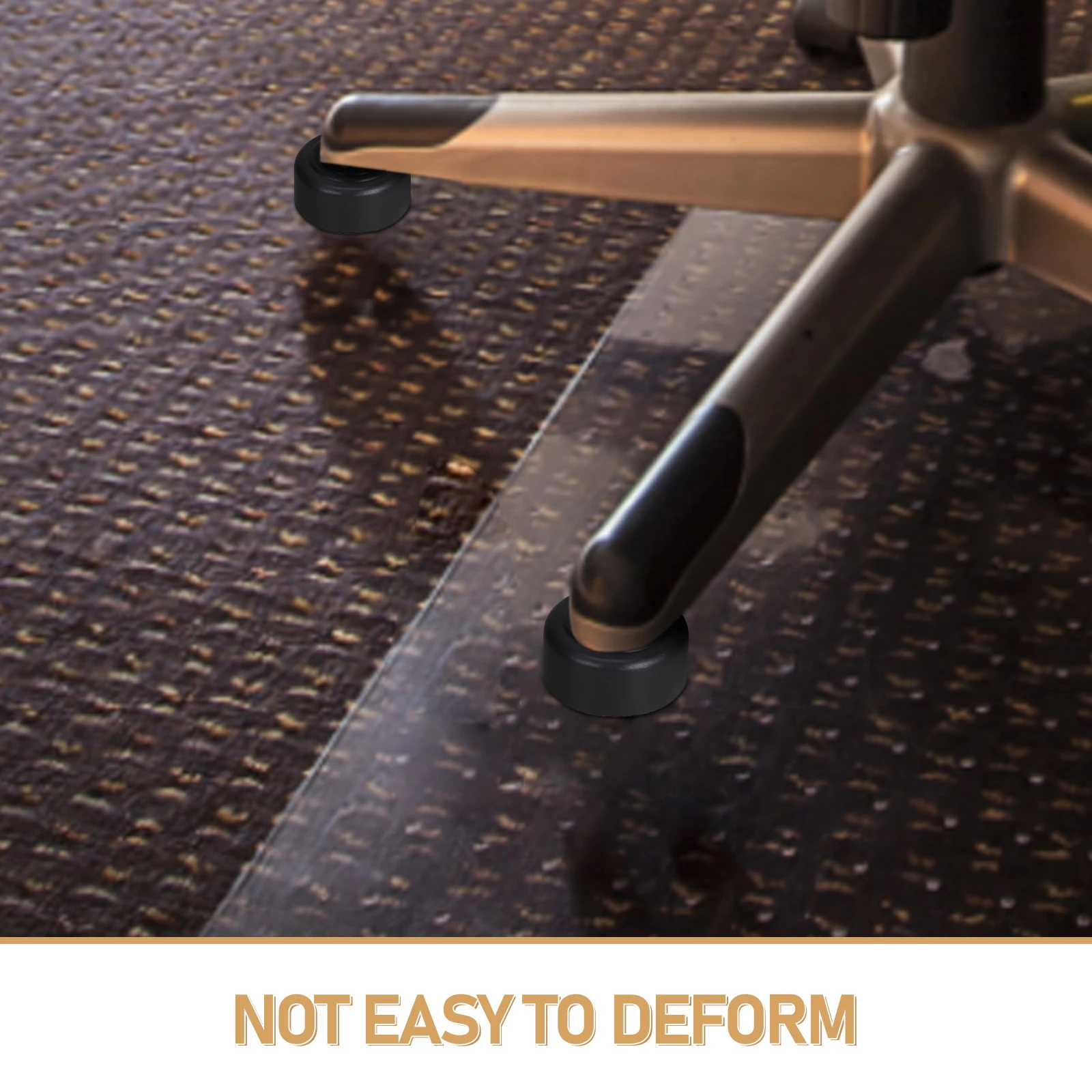 Pernas de sofá cônicas redondas pretas, 6 peças, 5 cm, substituição, parafuso durável em pernas de móveis para sofá, prateleira de armário resistente e antiderrapante