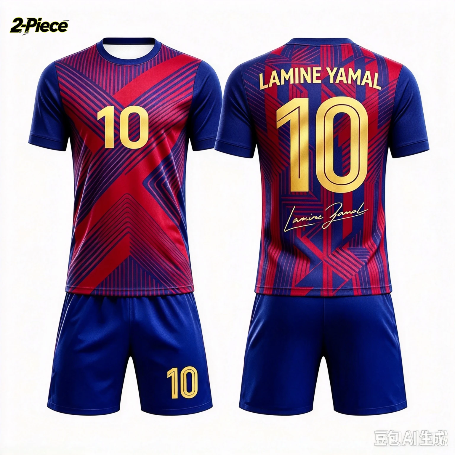 26/27 Neues Lamine Yamal Fan Nr. 10 Spanien Fußballtrikot & Shorts 2-teiliges Set, Einzelnes Oberteil Verfügbar, Sport-Trainingsanzug für Kinder – Detail 7