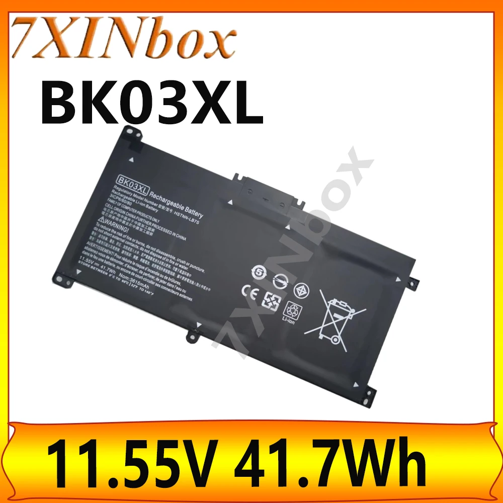 

7XINbox BK03XL 11,55 В 41,7 Втч аккумулятор для ноутбука HP Pavilion x360 916811-855 HSTNN-LB7S 916366-421 916366-541