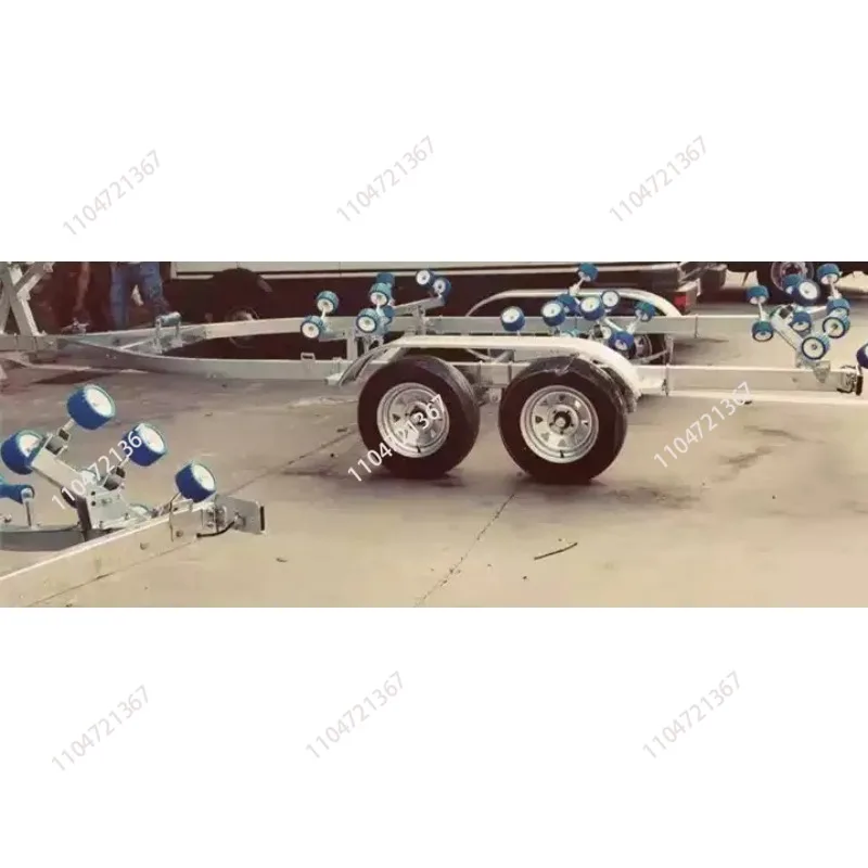 

Motorboat Trailer Small Yacht Assault Boat Trailer Motorboat Trailer 1pcs