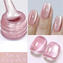 BORN PRETTY Pink Water Light Cat Magnetic Gel Nail Polish Aurora Spar Glitter Glass Bead Soak Off UV LED Semi-Permanant Varnish