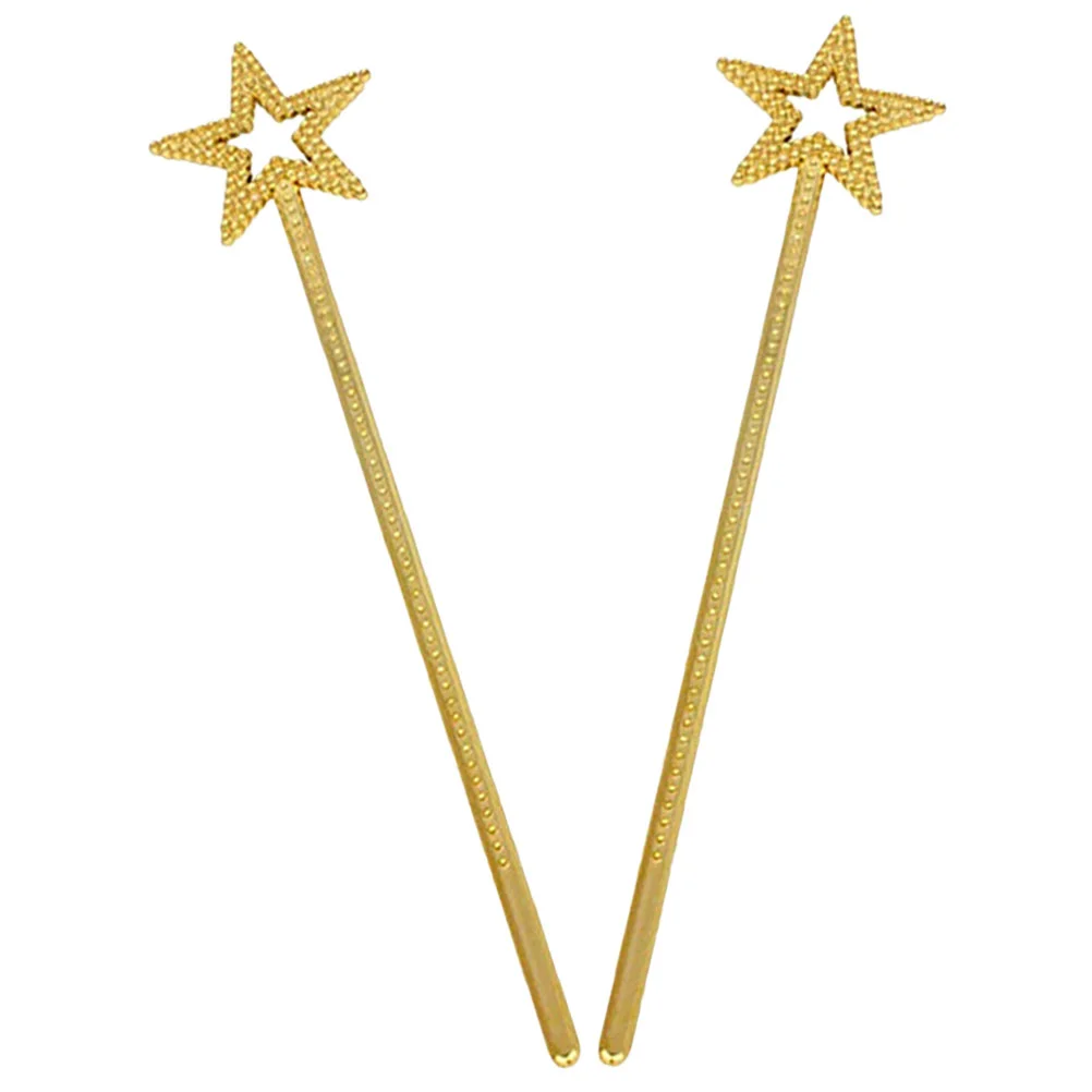 2 Pcs Fairy Wand Toys for Girls Kids Party Favors Star Resin Wands Child Decorations