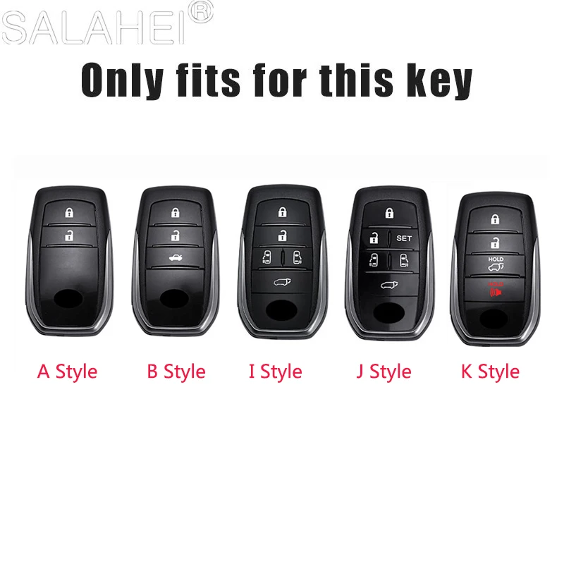 Car Remote Key Case Cover for Toyota GR RAV4 Crown Hilux Fortuner Corolla SE 2023 Camry Yaris Land Cruiser Prado Venza Accessory