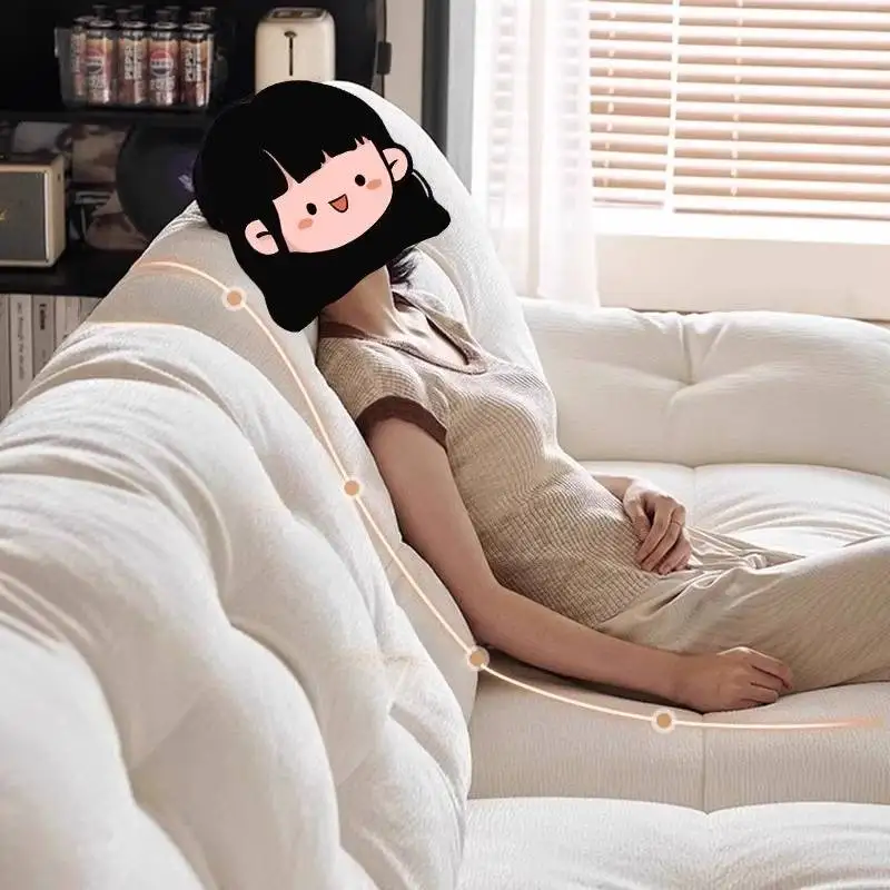 ミニマリストイタリアンリビングルームソファ クラシックモダンな小さなリビングルームソファ メモリーフォームソフトファットゥイユ・ド・サロン家具 ホーム