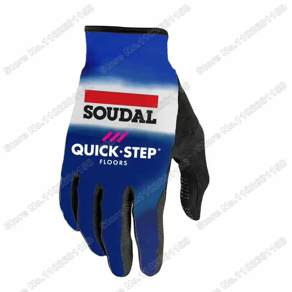 2024 Soudal Quick Step Cycling Gloves Winter Autumn Anti-Slip Gel Full Finger Bike Glove Bicycle Jersey Motorcycle Sport Glove