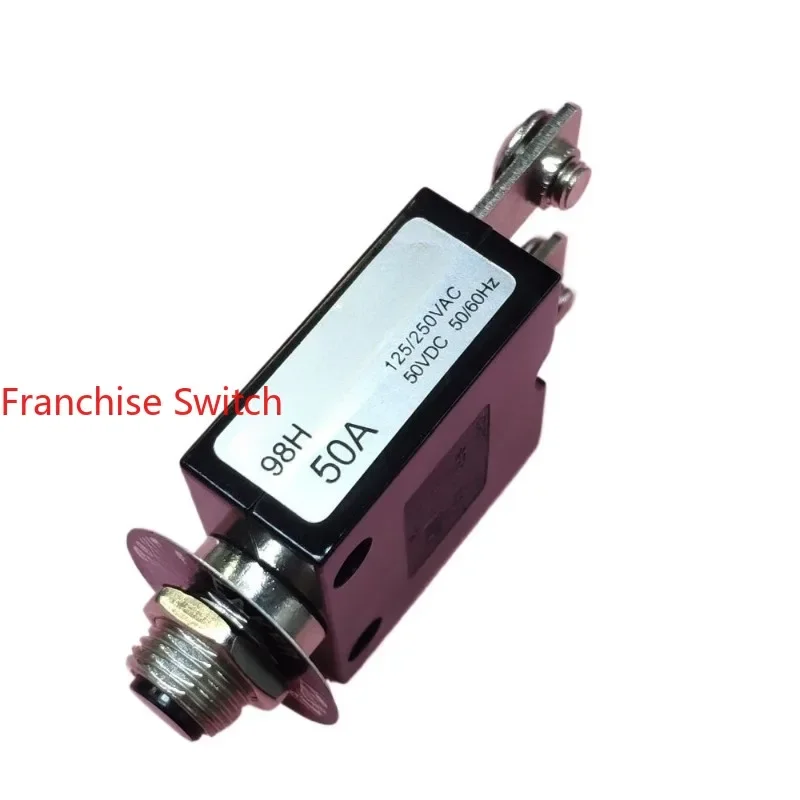

10PCS Original genuine overload overcurrent protector equipment circuit breaker 98H-50A screw foot UL