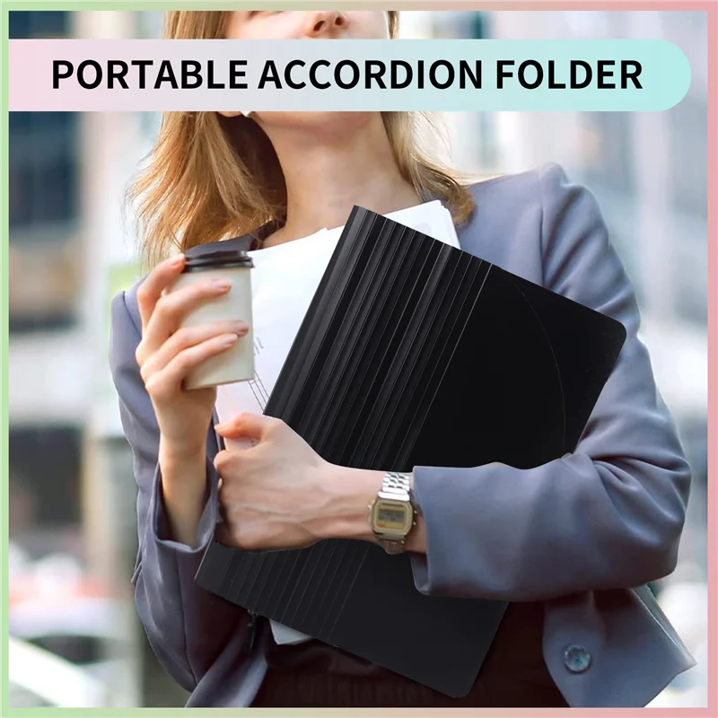 

GO-Accordian File Organizer,Expandable File Folder,Portable Accordian Folder Letter Size,For Paper Documents A4 Letter Size