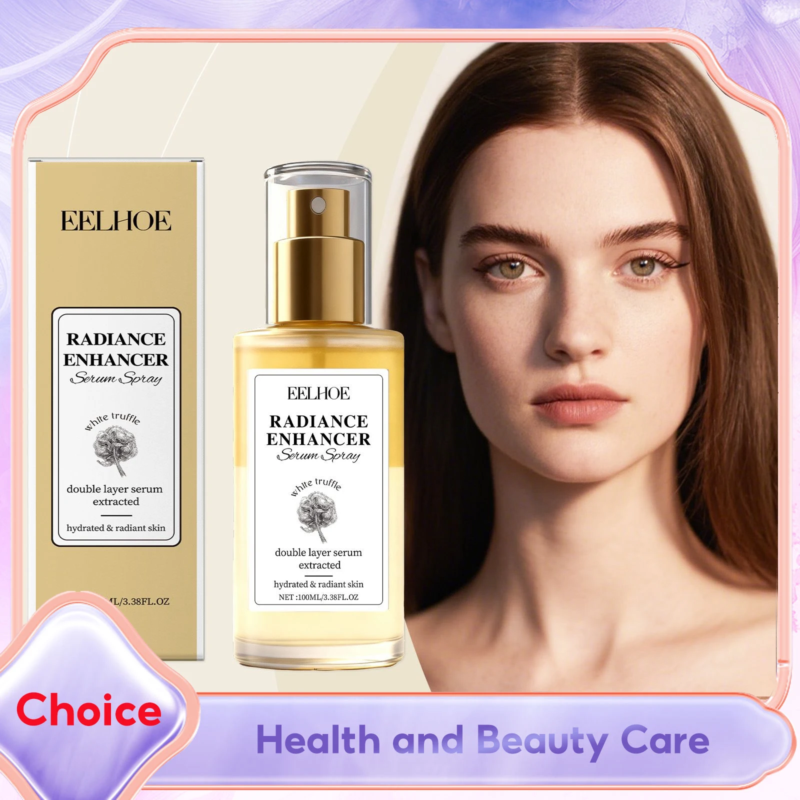 Primer suero en aerosol de trufa blanca, suaviza las arrugas reafirmantes, reduce los poros, aclara la línea fina, piel opaca, ilumina la niebla facial hidratante