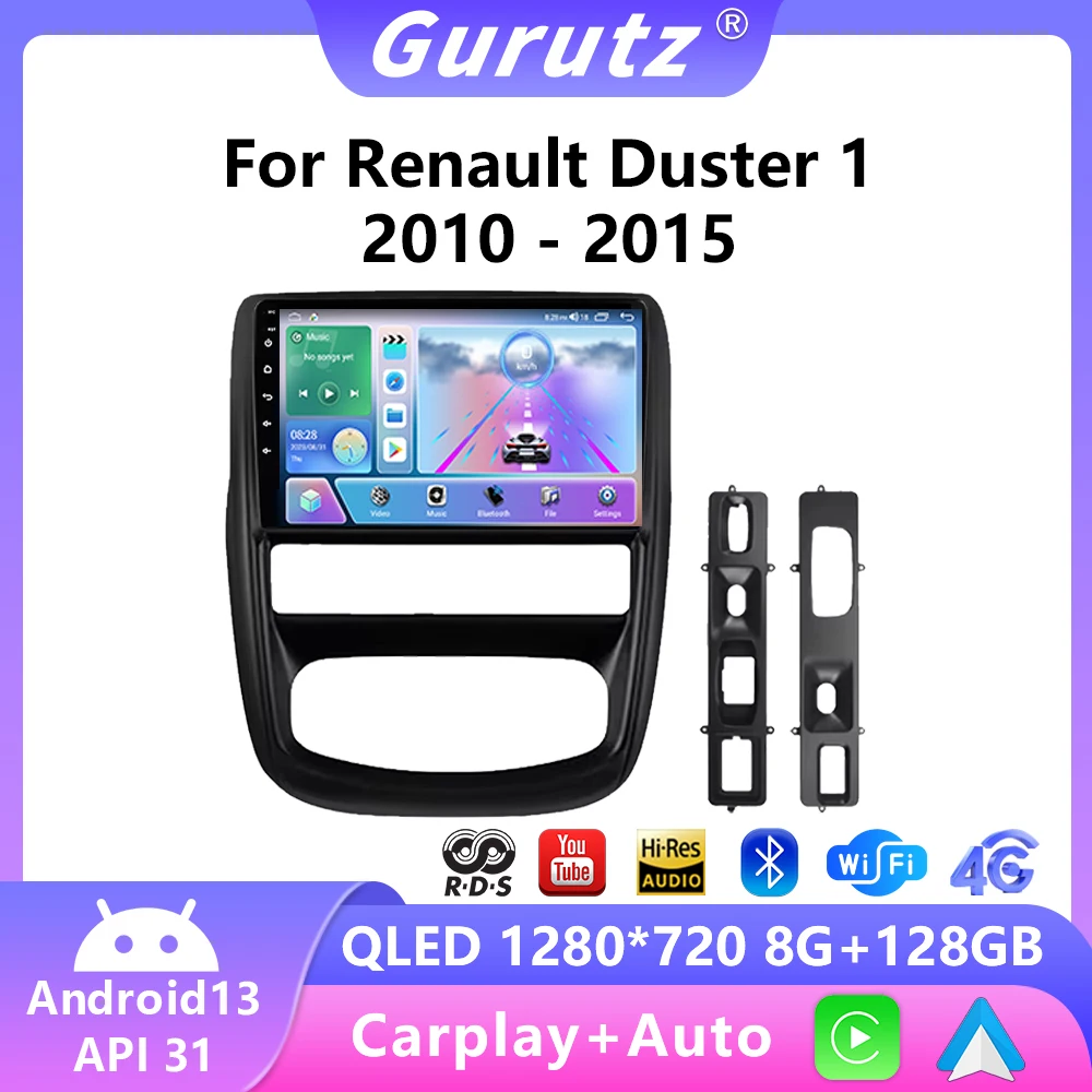 

Android 13 For Renault Duster 1 2010-2015 For Nissan terrano lll 3 2014-2022 Car Radio Automotivo Carplay Screen GPS Auto Audio