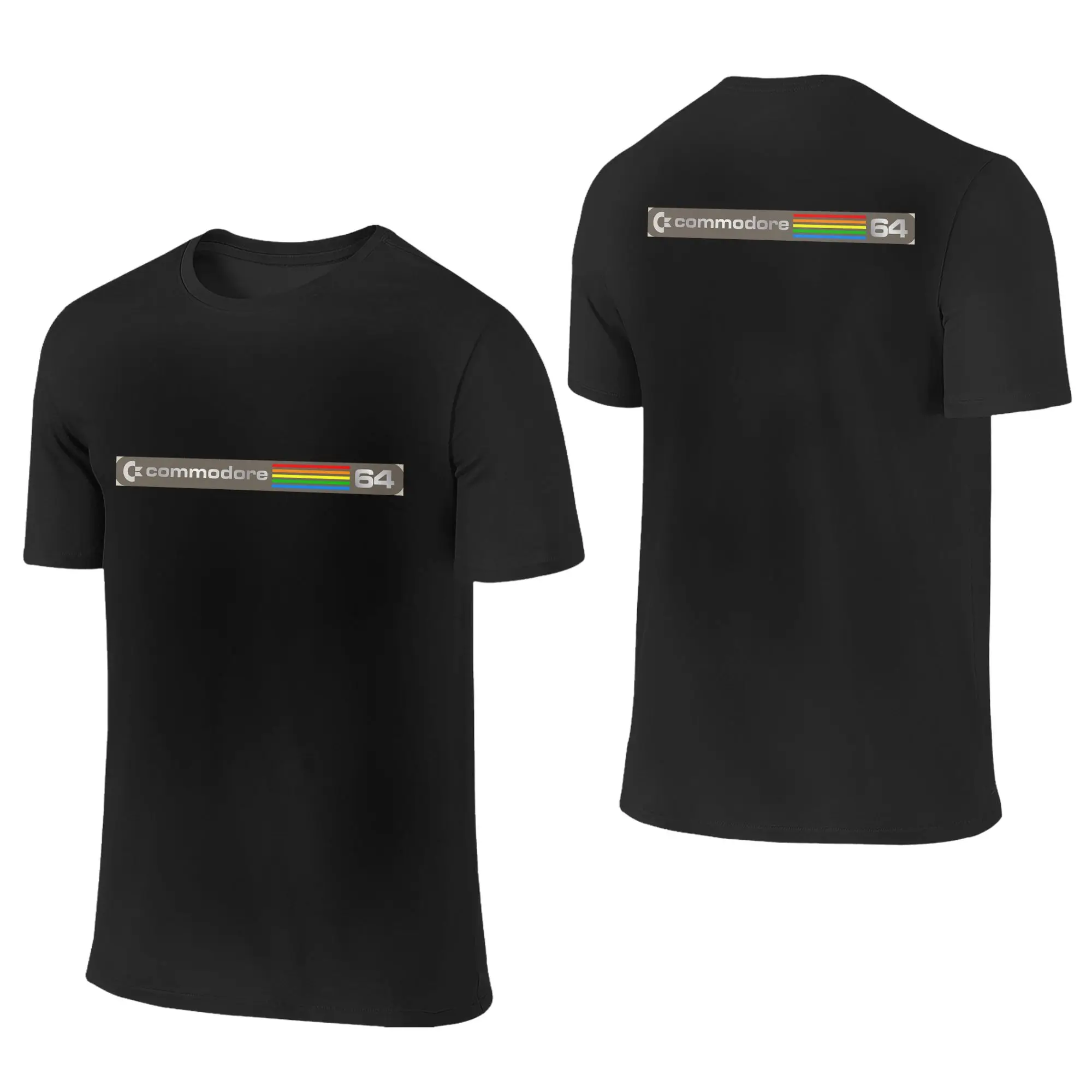 100% Cotton Commodore 64 - Version 3a T-Shirt Men's Double Sided T Shirt Men O-Neck Summer Shirts Tops Oversized