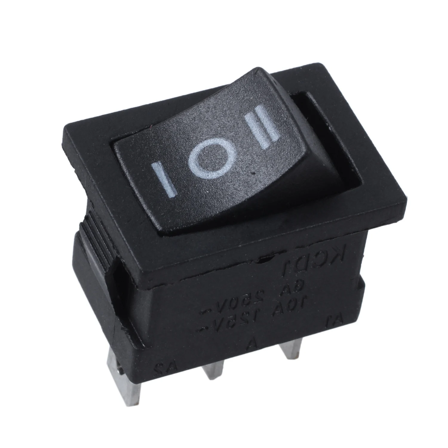 SPDT ON-OFF-ON 3 Position Snap In Boat Rocker Switch AC 250V/6A 125V/10A