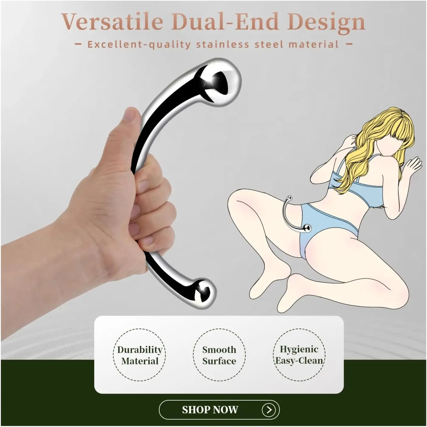 Appareil de massage de la prostate, pénis prothétique, tige en acier inoxydable, prise jouet point G, jouet stimulant, fétichisme adulte, jeu coupl