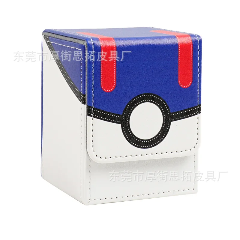 Caja de almacenamiento de baraja de cartas de Pokémon, juegos de mesa PTCG, caja de baraja de comandante mágico, organizador de transporte de tarjetas mtg, estuche comercial para mangas tcg