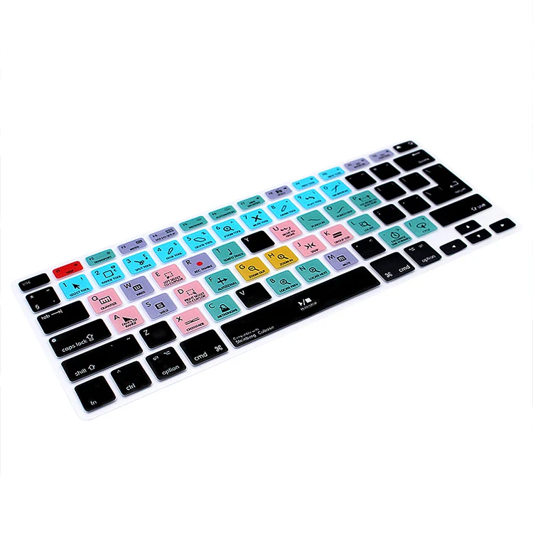HRH Steinberg Cubase Hotkey Shortcuts Function Silicone Keyboard Cover Protector Keypad Skin For Macbook Air Pro Retina 13\