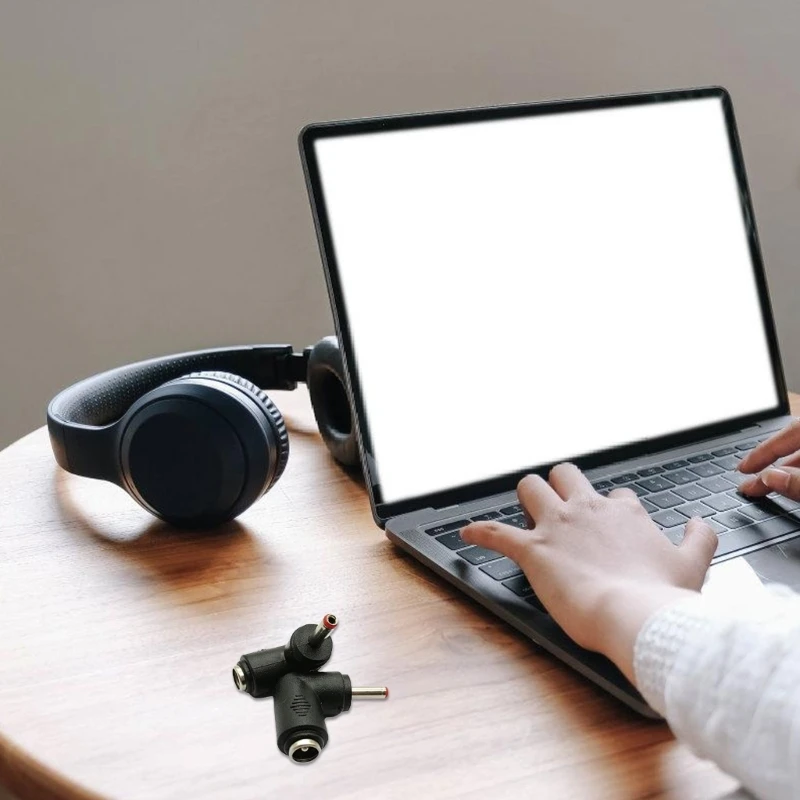 DC5521 Sang DC35135 Adapter Chuyển Đổi 90 Độ Đầu Chuyển Đổi Nguồn Điện Cho Laptop Trang Sức Giọt