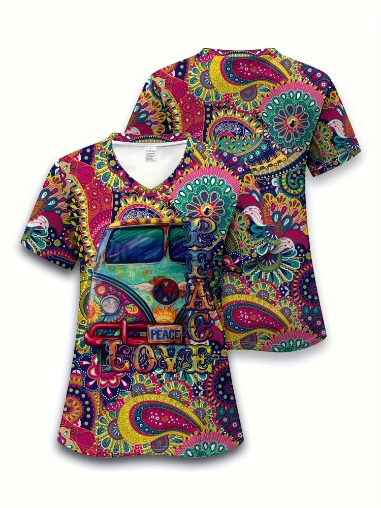 Аксессуары для медсестер, скрабы, женская униформа медсестры, эластичная униформа доктора Диснея Винни-Пуха для медицинской/лабораторной одежды