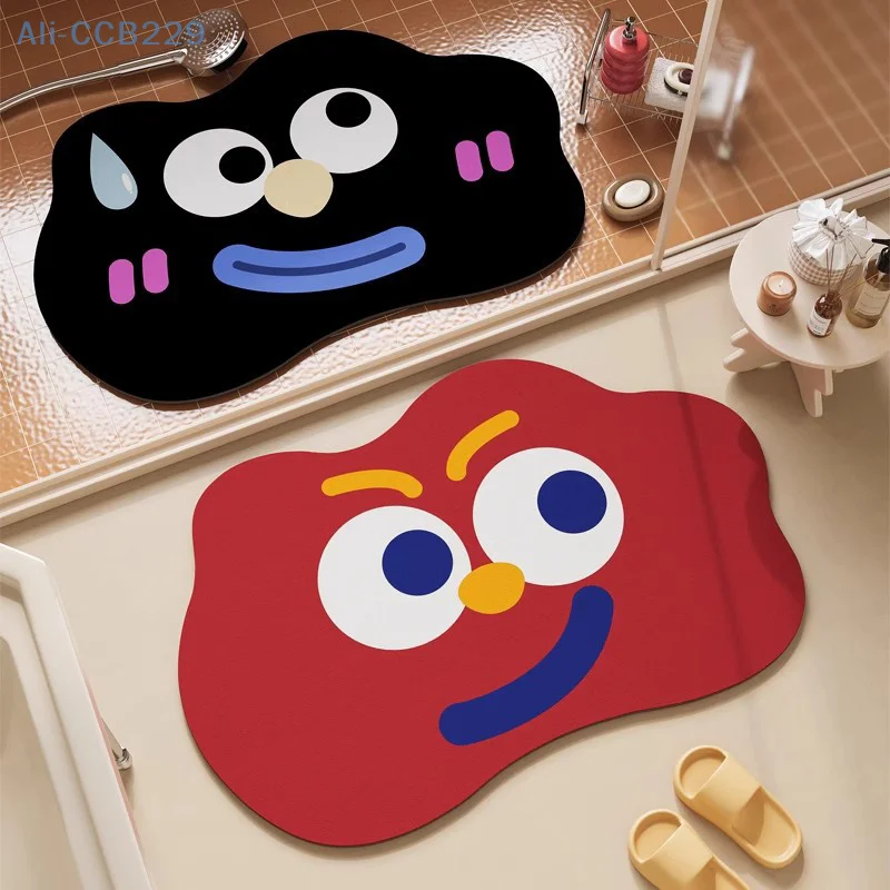 

Быстросохнущий коврик для ванной комнаты 40x60 см, супер впитывающий коврик для гостиной, резиновый нескользящий коврик, легко чистящийся ковер для ванной комнаты