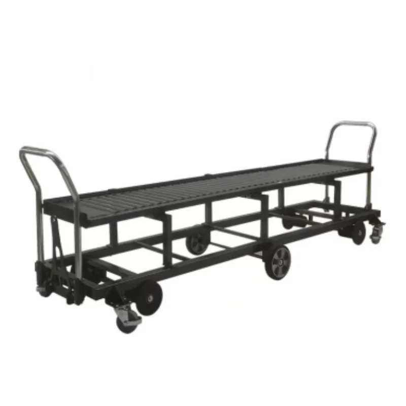 Steel Greenhouse Roller Track Harvesting Cart for Chili, OEM Tools, Durable & Easy to Load, Elite Brand, 10 Wheels