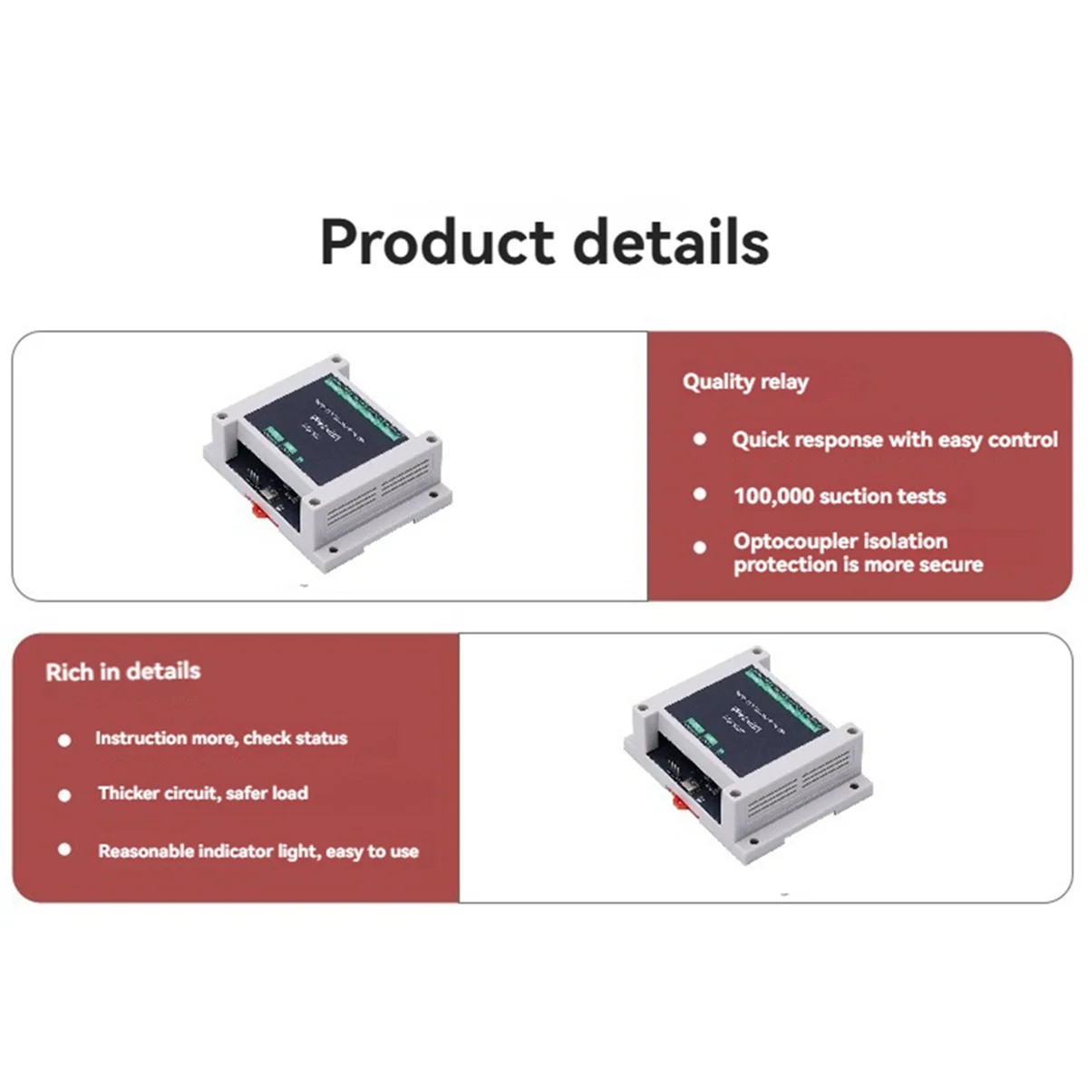 A03R Industrial Control Board USB Relay PRO 4-Way Relay Isolation Rail USB/TTL Control Relay for Automation Application