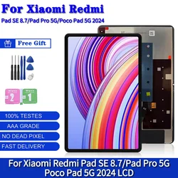 New Poco Pad 5G LCD For Xiaomi Redmi Pad Pro 5G LCD Display Touch Screen Digitizer For Redmi Pad SE 8.7 Display Repair Parts