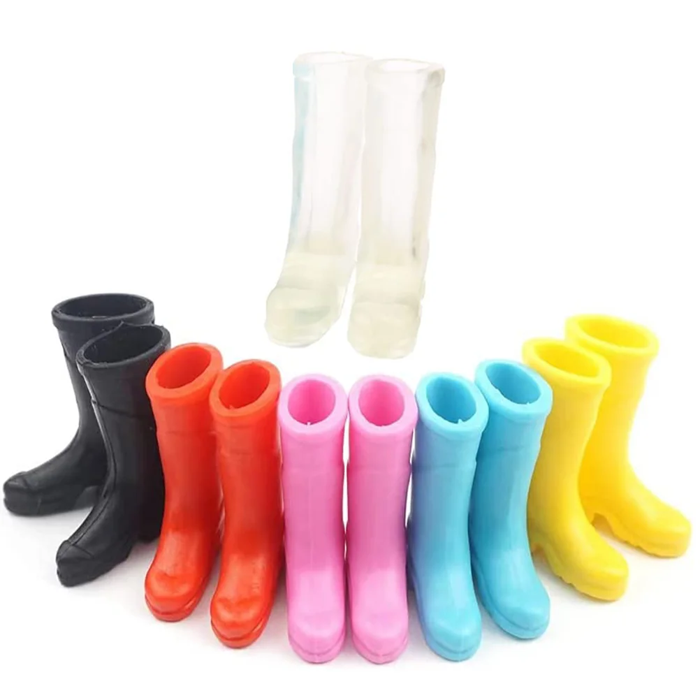 

6 Pairs Miniature Decor Small Rain Shoe Decorations Plastic Tiny House Accessories Ornaments